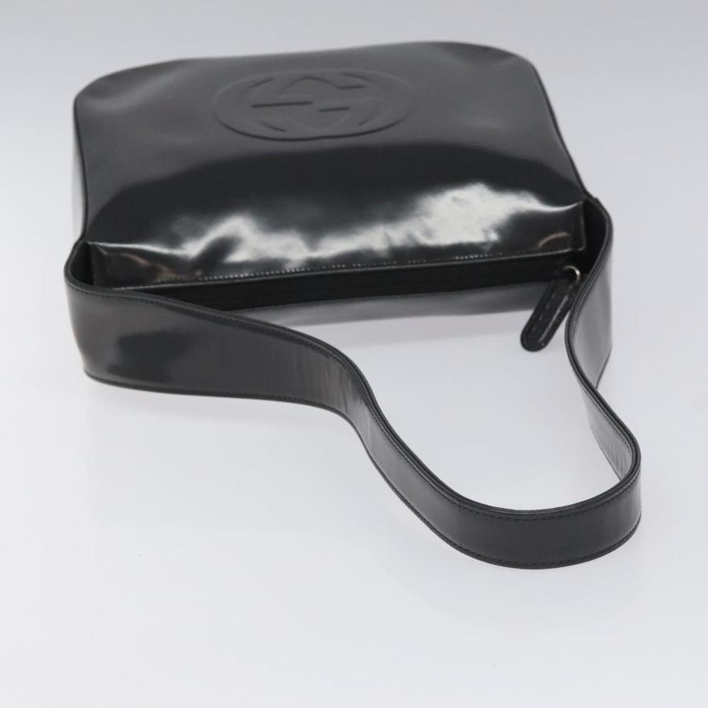 GUCCI Shoulder Bag Patent leather Gray 001 1364 1703 Auth fm4400 - Picture 7 of 16